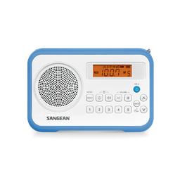 [SPRD18W] Sangean PR-D18, radio portátil AM / FM, sintonización digital, blanca azul