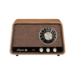 Sangean WR-101, radio AM / FM, Bluetooth, AUX Radio de sobremesa de madera premium nogal