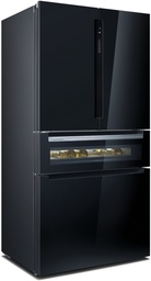 [KF96RSBEA] Siemens KF96RSBEA, frigorífico americano no frost, 572 l, 183 cm, cajón hyperfresh, supercongelación y refrigeración, negro, iQ700, clase E