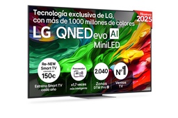 [75QNED87A6B CASH BACK 220€] LG 75QNED87A6B, TV QNED 75" MiniLed, 4K Ultra HD, 144Hz, webOS 25