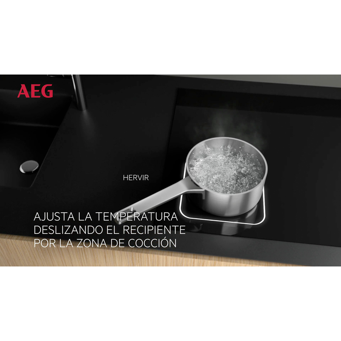AEG IKE84475FB, placa inducción, 80cm, zona flex, zona 32cm, serie 6000