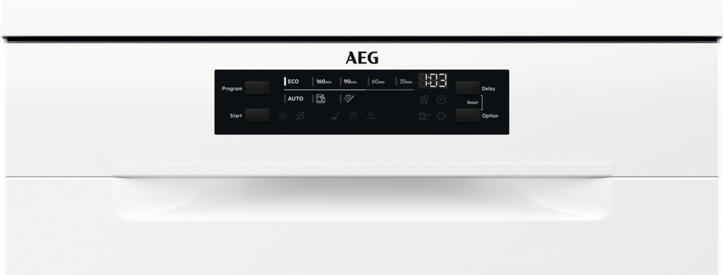 AEG FFB33607ZW, lavavajillas de 60cm, serie 3000, AirDry, para 13 cubiertos, blanco, clase D
