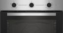 Beko BBIC12100XD, horno convencional, limpieza por hidrólisis, acero inoxidable, clase A