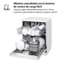 LG DF141FW, lavavajillas 60 centímetros, 14L, con función QuadWash Direct Drive, blanco, clase D