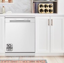 LG DF141FW, lavavajillas 60 centímetros, 14L, con función QuadWash Direct Drive, blanco, clase D