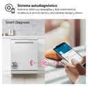 LG DF141FW, lavavajillas 60 centímetros, 14L, con función QuadWash Direct Drive, blanco, clase D