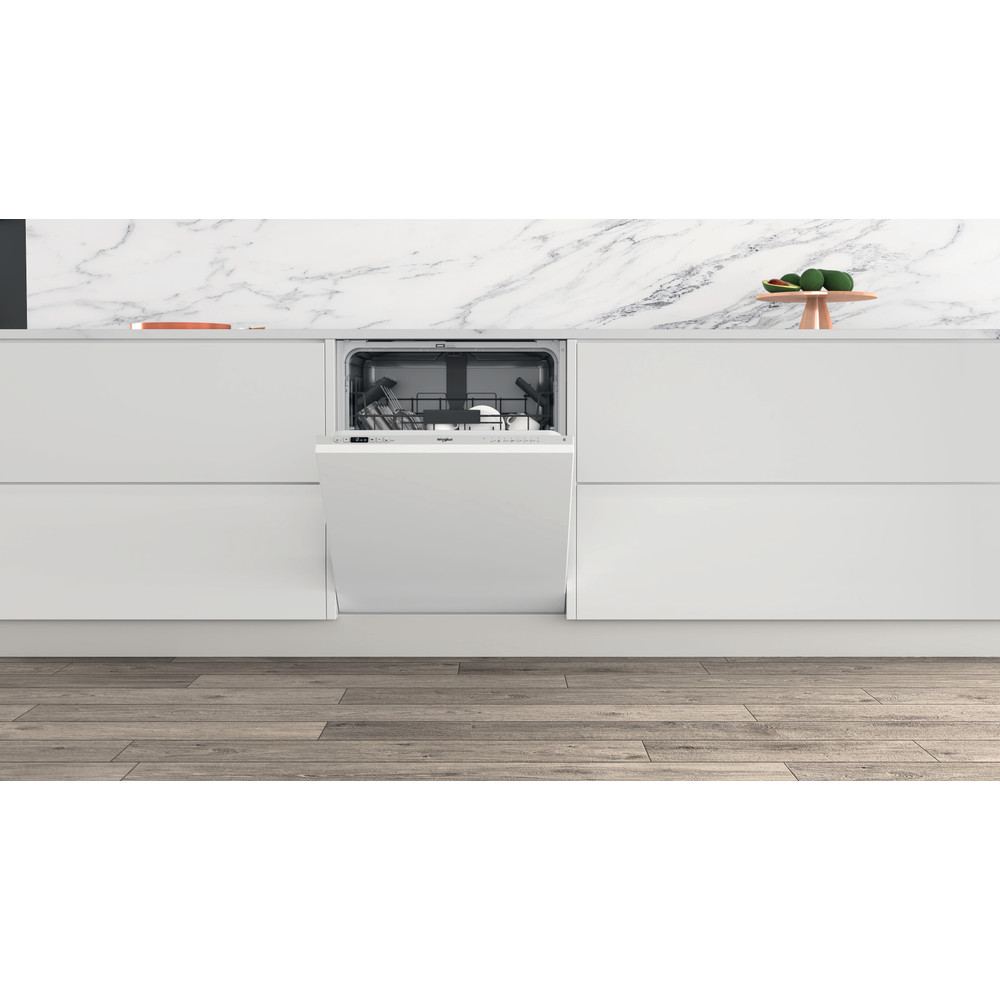 Lavavajillas integrable - Whirlpool WRIC 3C26, 14 servicios, 8 programas, 60 cm, Pantalla LCD, Inox