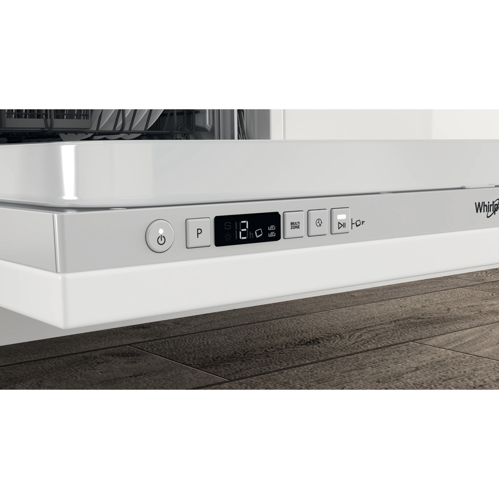 Lavavajillas integrable - Whirlpool WRIC 3C26, 14 servicios, 8 programas, 60 cm, Pantalla LCD, Inox