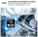 LG F4DR6009A1W, lavadora secadora inteligente AI Direct Drive TM, Turbowash 360º, 9/6kg, 1400rpm, serie 600, clase A