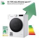LG F4DR6009A1W, lavadora secadora inteligente AI Direct Drive TM, Turbowash 360º, 9/6kg, 1400rpm, serie 600, clase A