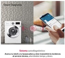 LG F4J3TM5WD, lavadora secadora Inverter Direct Drive, 8/5kg, 1400rpm, blanco, serie 100, clase D/E