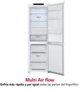 LG GBP61SWPGN, frigorífico combinado, 1,86 x 60cm, 375l, blanco serie p-600 clase D