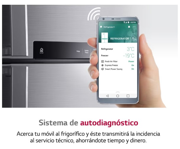 LG GBP61SWPGN, frigorífico combinado, 1,86 x 60cm, 375l, blanco serie p-600 clase D