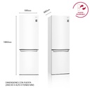LG GBP61SWPGN, frigorífico combinado, 1,86 x 60cm, 375l, blanco serie p-600 clase D