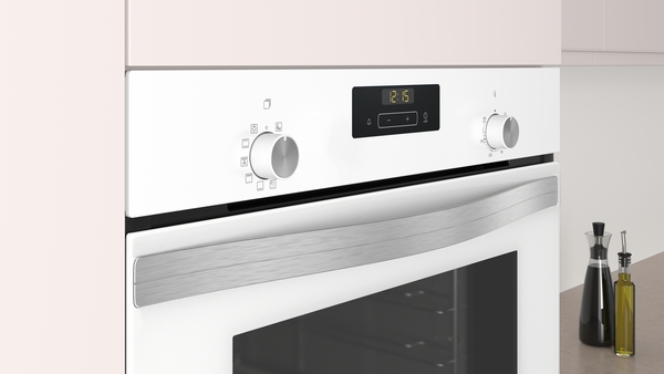 Balay 3HB4131B2, horno multifunción integrable, limpieza por agua, control Comfort, blanco, 60x60cm, clase A