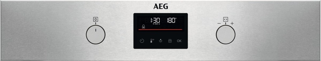 AEG BPB331161M, horno pirolítico, surroundcook, serie 6000, inox, clase A+