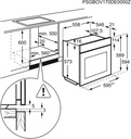AEG BPB331161M, horno pirolítico, surroundcook, serie 6000, inox, clase A+