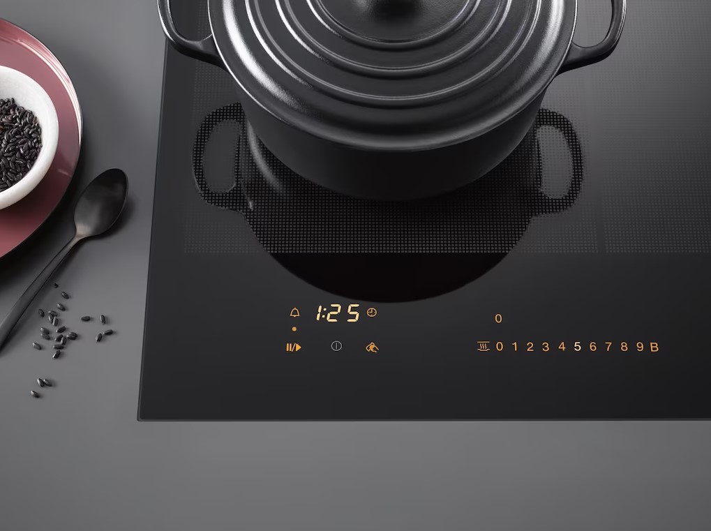 Miele KM 7360 FR, placa inducción, 3 zonas, borde de acero inox, máxima durabilidad