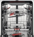 AEG FFB83816PM, lavavajillas, serie 9000, AirDry, 3 bandejas ComFortLift, inox, clase D