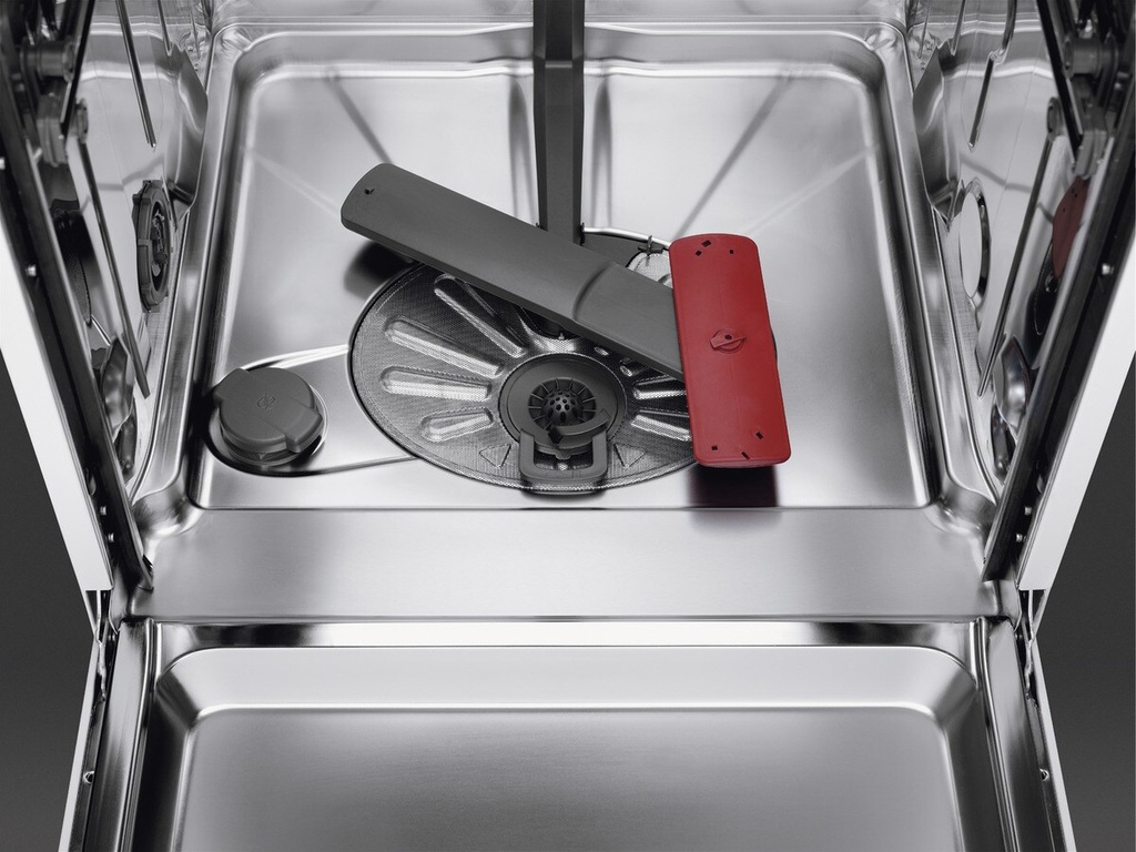 AEG FFB83816PM, lavavajillas, serie 9000, AirDry, 3 bandejas ComFortLift, inox, clase D