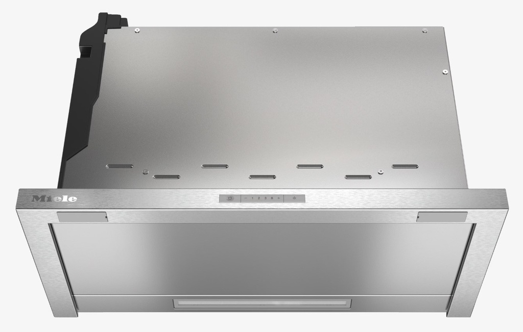 Miele DAS 2620, campana extractora plana, control EasySwitch, CleanCover, acero inox, clase D