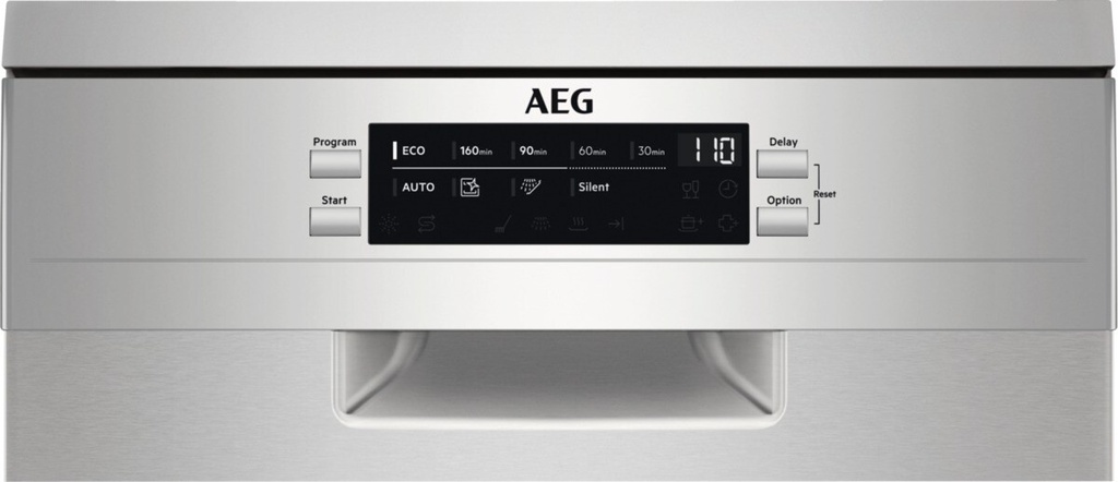 AEG FFB73527ZM, lavavajillas, 45cm, inox, clase D