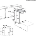 AEG FFB73527ZM, lavavajillas, 45cm, inox, clase D
