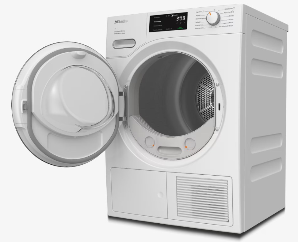 Miele TWF760WP ELW, secadora bomba de calor, EcoSpeed, 8kg, 10 programas, PerfectDry, motor ProfiEco, clase A+++