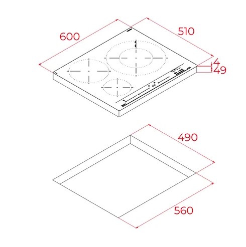 TEKA IZC 63320 MPS, placa inducción, zona XL 32cm,