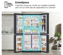 LG GMG961EVKE, frigorífico americano combi, InstaView, negro, clase E