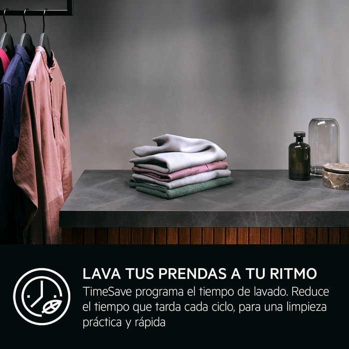 AEG LFA5I82WRE, lavadora libre instalación, 8kg, TimeSave Plus, clase A