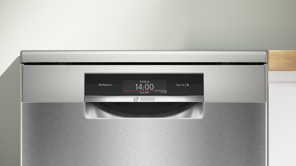 Bosch SMS8TCI04E, lavavajillas libre instalación, 60cm, PerfectDry, ActiveWater, EcoSilence, serie 8, clase A