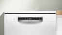 Bosch SMS6ZCW10E, lavavajillas libre instalación, 60cm, Silence Pro, ActiveWater, PerfectDry, blanco, serie 6, clase B