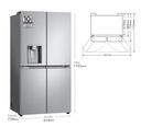 LG GMJ960MBJE, frigorífico americano combi, Door-in-Door, Smart Fresh Air, UVnano, clase E