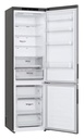LG GBP62PZNAC, frigorífico combi, Door Cooling+, NatureFRESH, inox, serie P-600, clase A