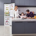 LG GBP62PZNAC, frigorífico combi, Door Cooling+, NatureFRESH, inox, serie P-600, clase A