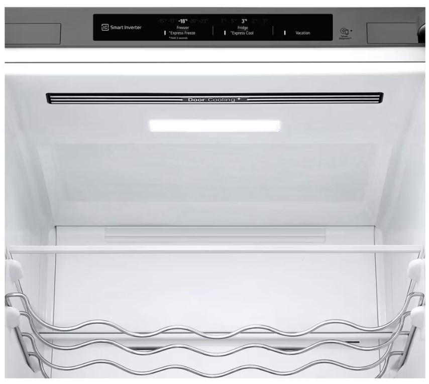 LG GBV3200CPY, frigorífico combi, No Frost, 2,03x60, DoorCooling+™, MetalFresh™, inox antihuellas, clase C