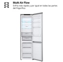 LG GBV3200CPY, frigorífico combi, No Frost, 2,03x60, DoorCooling+™, MetalFresh™, inox antihuellas, clase C