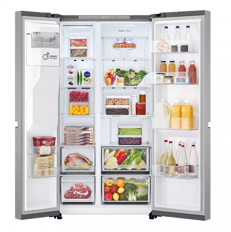 LG GSLC40PYPE, frigorífico americano combi, Side By side, AirFlow, inox, serie 400, clase E