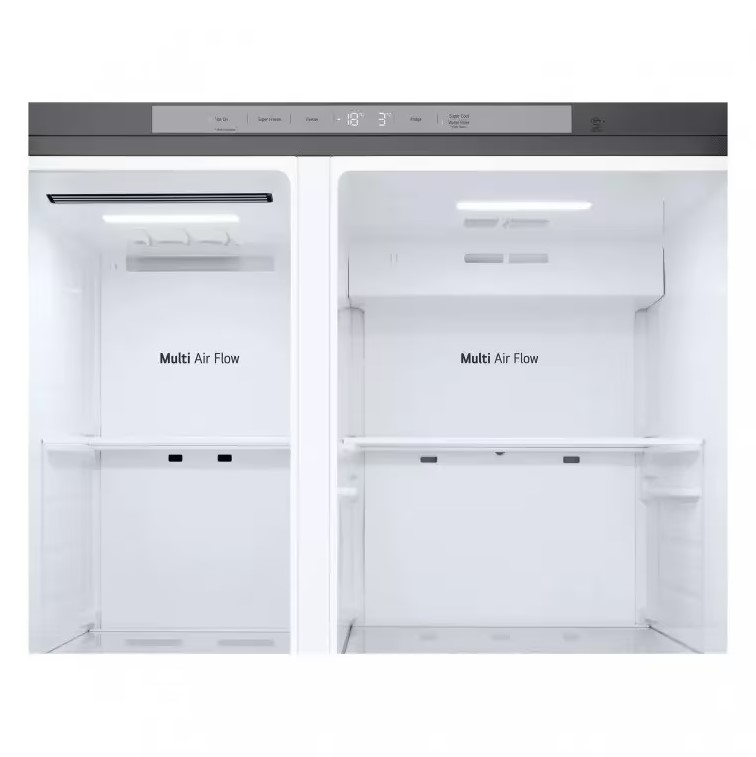 LG GSLC40PYPE, frigorífico americano combi, Side By side, AirFlow, inox, serie 400, clase E