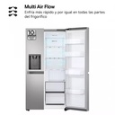 LG GSLC40PYPE, frigorífico americano combi, Side By side, AirFlow, inox, serie 400, clase E