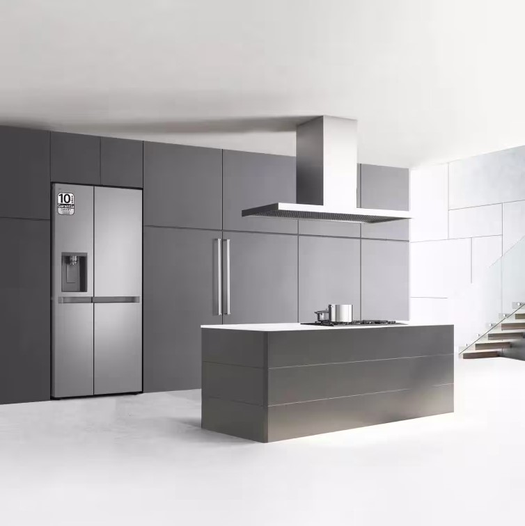 LG GSLC40PYPE, frigorífico americano combi, Side By side, AirFlow, inox, serie 400, clase E