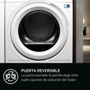 AEG TR818A2OB, Secadora bomba de calor  8 kg, 10 programas, SensiDry, MixDry, blanco, serie 8000, clase A+++