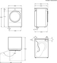 AEG TR818A2OB, Secadora bomba de calor  8 kg, 10 programas, SensiDry, MixDry, blanco, serie 8000, clase A+++