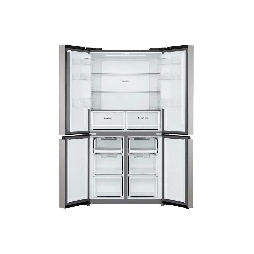 LG GMM41MSBEM, frigorífico americano combi, 4 puertas, NoFrost, inox, 178x66cm, clase E