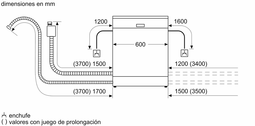 Bosch SMS4HTI00E, lavavajillas de libre instalación, 60 cm, acero inoxidable, serie 4, clase D
