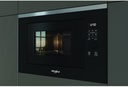 Whirlpool WMF250G, Microondas de integración, 25L, 900w, con grill, negro