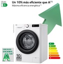 LG F4WR5009A6W, lavadora de carga frontal, 9kg, 1400rpm, 12 programas, AI Direct Drive™, vapor Steam™
