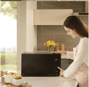 LG MJ3965BPS, microondas con horno, 4 en 1, función freidora de aire, negro