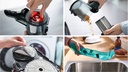 Bosch BCS71HYG4, aspirador escoba sin cable, Unlimited 7, ProHygienic, Aqua blanco